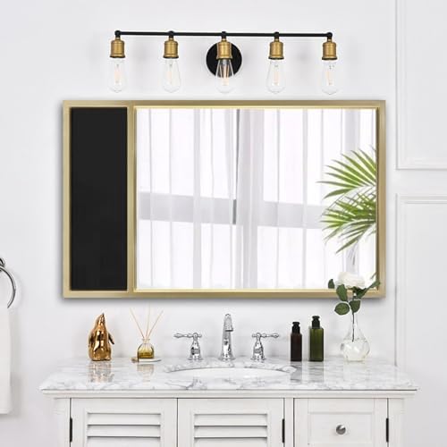 BAODANFU 24x40 Rectangle Wall Mirror with Gold Frame 1