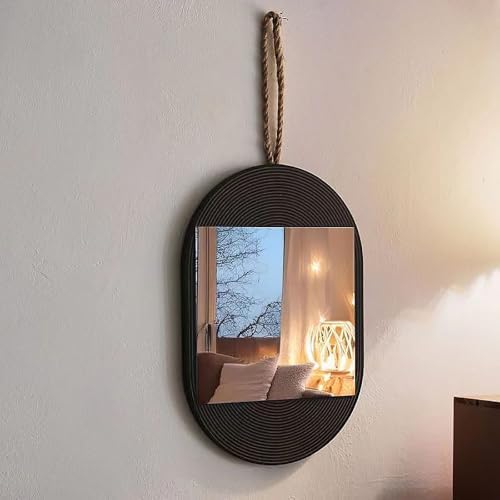 Wall Mounted Wooden Vanity Mirror 30x20 cm 1