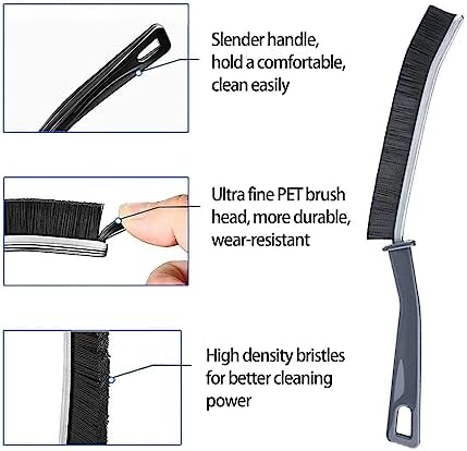 6pcs Crevice Cleaning Brush Set for Kitchen and Bathroom