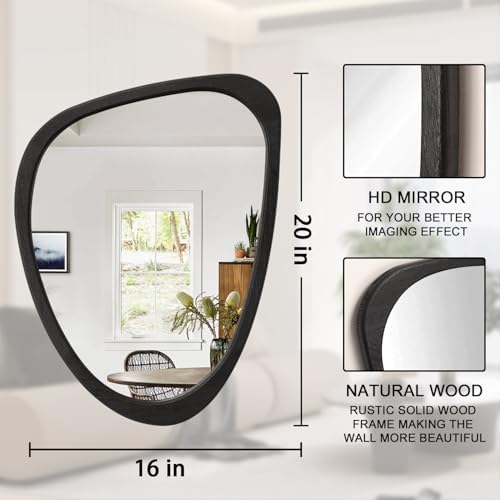 Lzuso Asymmetrical Wall Mirror 20x16