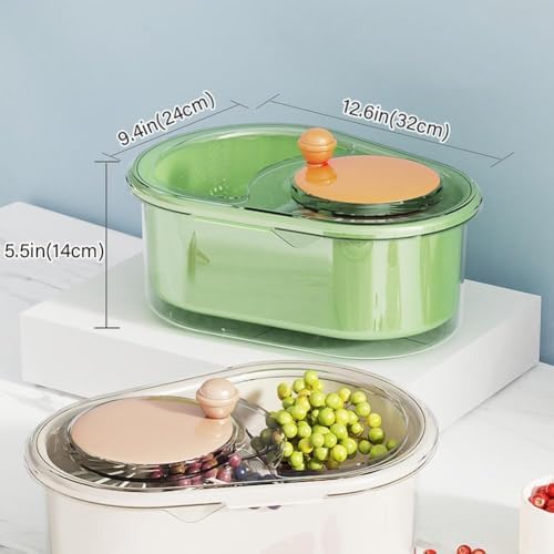 Fruit and Vegetable Washing Machine with Brush and Bowl Blue
