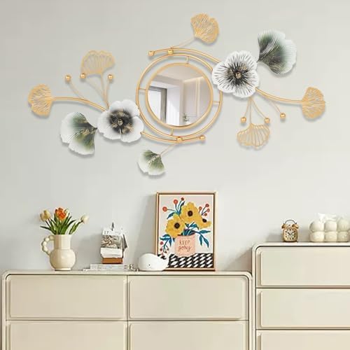 Mignonnememe Gold Ginkgo Leaf Vanity Mirror