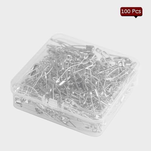 100 Pack Curved Safety Pins for Quilting 1