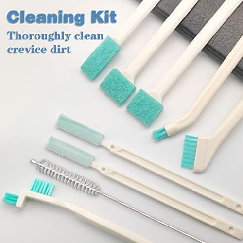 9 Pcs Small Cleaning Brush Set by ELEMGULY for Kitchen Window Keyboard