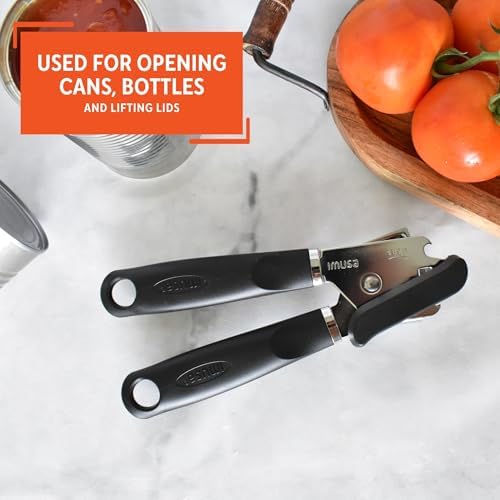 Imusa USA Manual Chef Can Opener Black