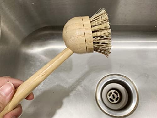 June Lily Long Coconut Dish Brush - Vegan Compostable