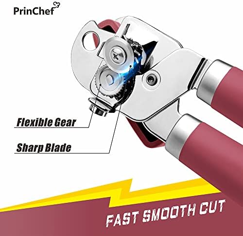 PrinChef Red Manual Can Opener with Magnet