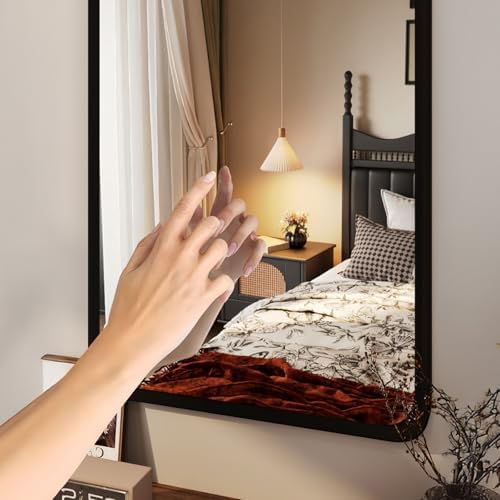 LXP Makeup Mirror with Wooden Frame 40x60cm Wall Mounted