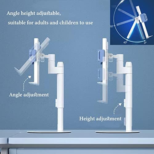 Adjustable Book Stand with Page Clips Ergonomic for Books and Laptop