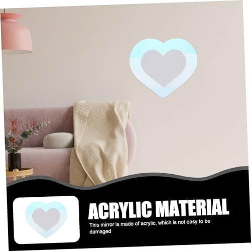 Vaguelly Heart Shaped Wall Mirror Decor