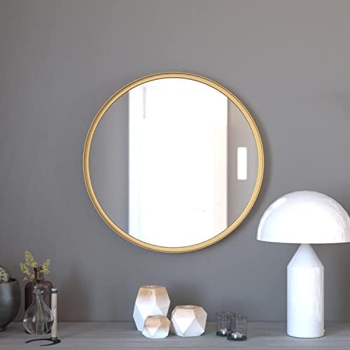 Merrick Lane Monaco Round Gold Frame Mirror 275