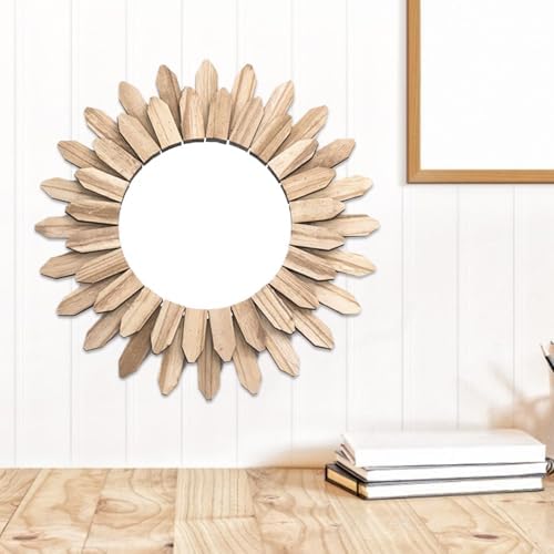 Wooden Wall Mirror 24 X 36 Inch Farmhouse Decor
