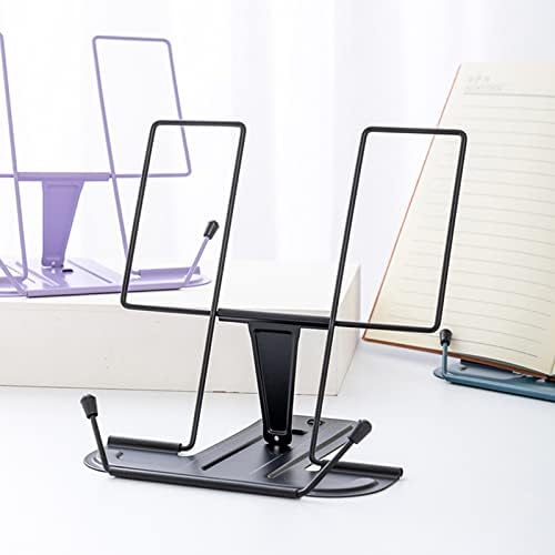 Folding Holder with Page Clip Adjustable Metal Rest for Kids Reading Stand