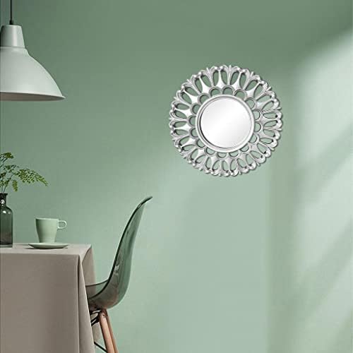 Elegant Circular Wall Mirror - 10x10 Inches Vintage Design