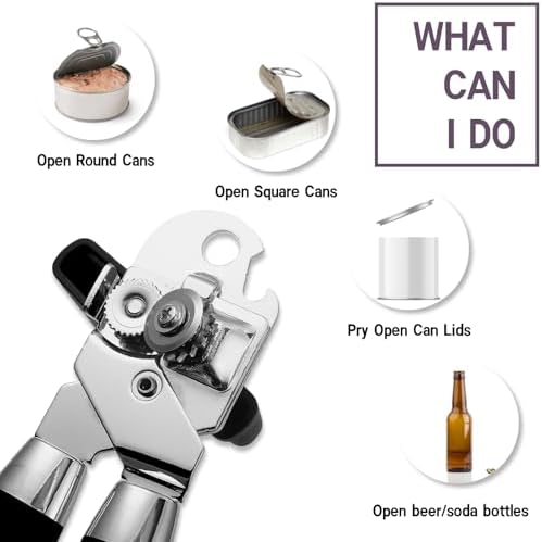 ZKIRON Multi-Function Can Opener with Magnetic Lid Lifter