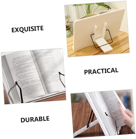 Adjustable Wooden Book Stand for Reading and Display