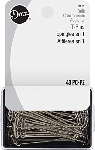 Dritz 3015 T-Pins 1-34 Inch 40 Count