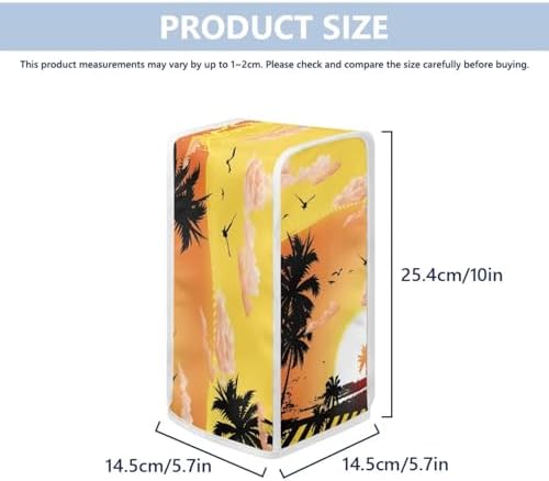 Yuresuaet Beach Sunset Can Opener Cover with Dust Protection Polyester Anti-Fingerprint
