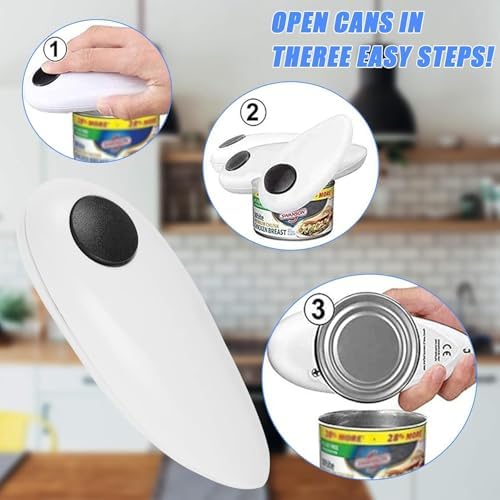 Durable Stainless Steel Can Opener with Smooth Edge and Ergonomic Handle