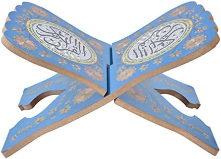 Foldable Bible Stand for Reading and Quran Holder Blue