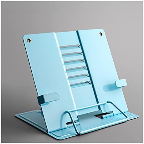 Yuidaaavzz Metal Book Stand with 6 Adjustable Angles