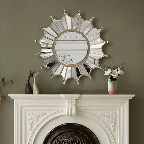 SOYDAN 80cm Round Wall Mirror for Home Decor