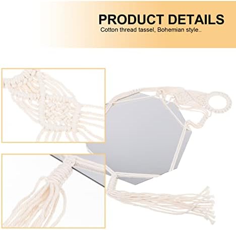 JOEBO Rustic Macrame Mirror Wall Art