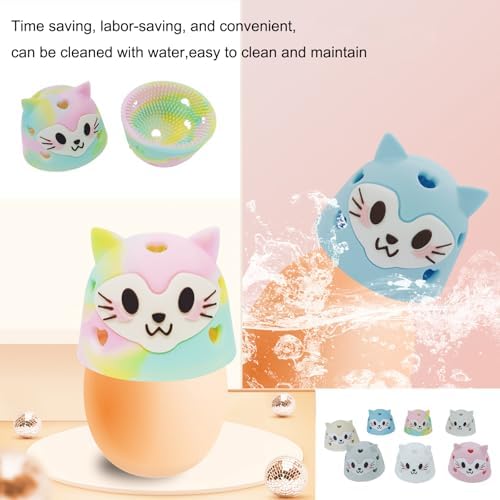 YUEYINGMG Egg Cleaner 2PCS Silicone Egg Brush with Bristles