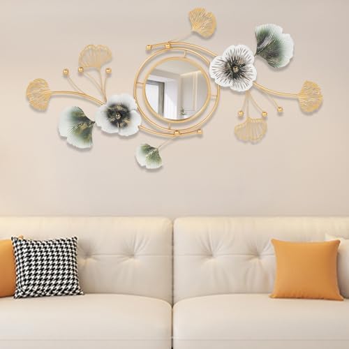 Mignonnememe Gold Ginkgo Leaf Vanity Mirror