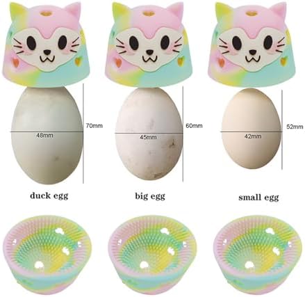 YUEYINGMG Egg Cleaner 2PCS Silicone Egg Brush with Bristles