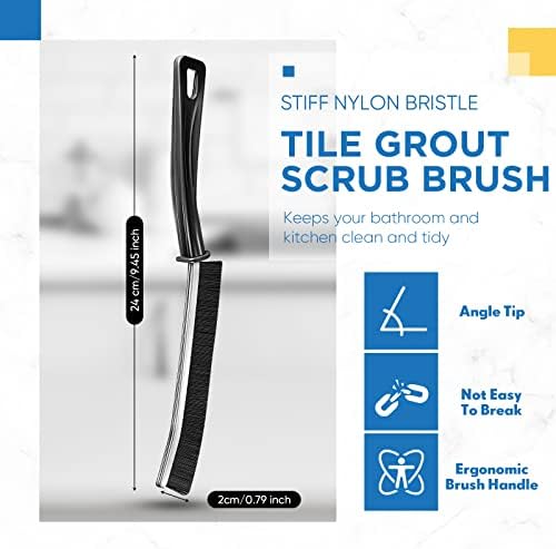 Raiten 3-Piece Hard Bristle Crevice Cleaning Brush Set