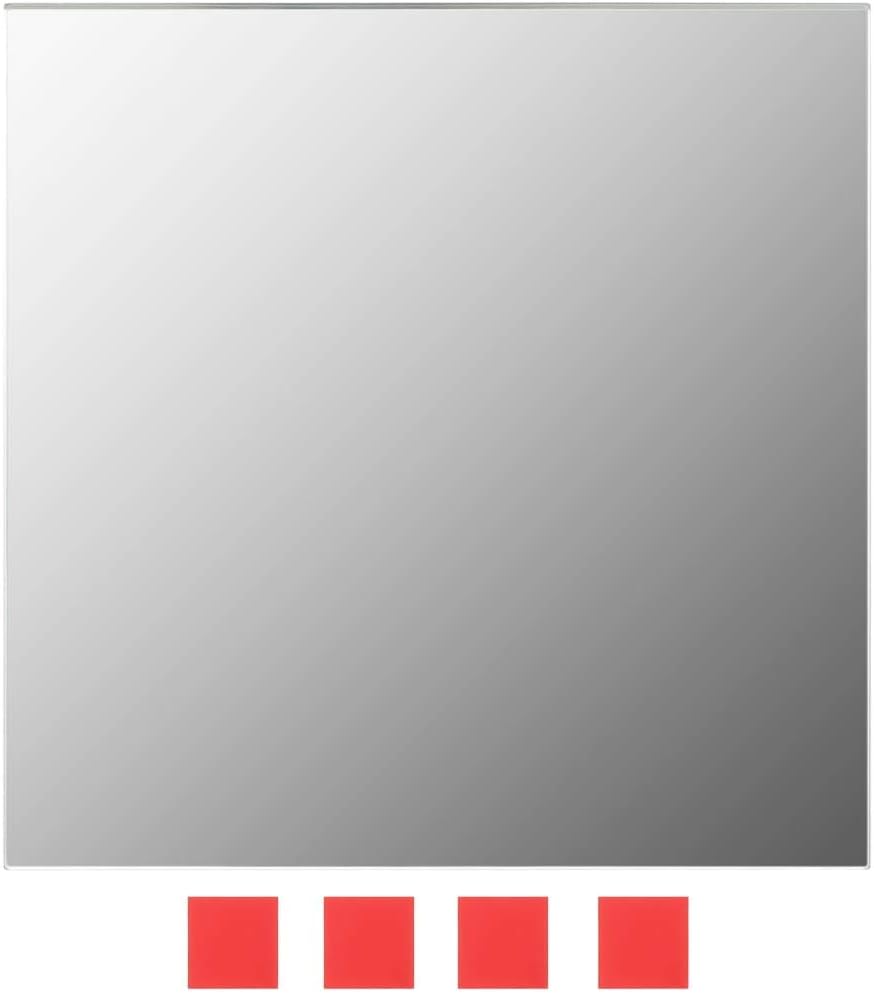 7 Piece Square Glass Mirror Set for Home Decor