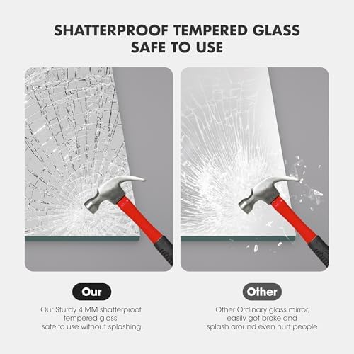 Hasipu 24 x 32 Frameless Bathroom Mirror