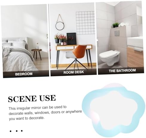STOBAZA Cloud Shape Acrylic Mirror Wall Decor