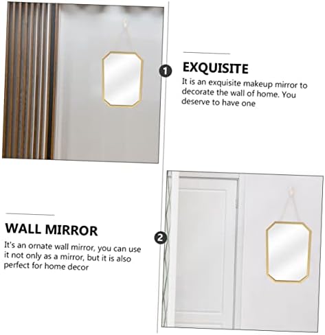 BUGUUYO Hanging Wall Mirror Black Vanity Mirror Decorative