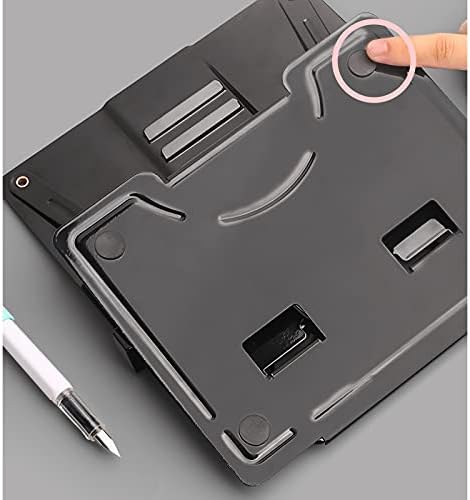Yuidaaavzz Metal Book Stand with 6 Adjustable Angles