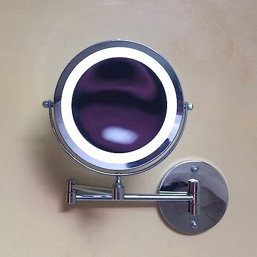 Bleslin Wall-Mounted Makeup Mirror with LED Light