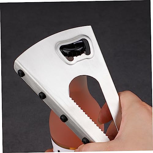 2pcs Stainless Steel Can Bottle Openers with Cork Remover