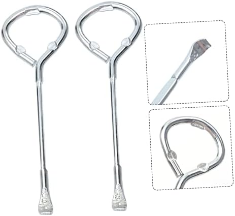 Artibetter Adjustable Can Opener Set with 2pcs Silver Handles
