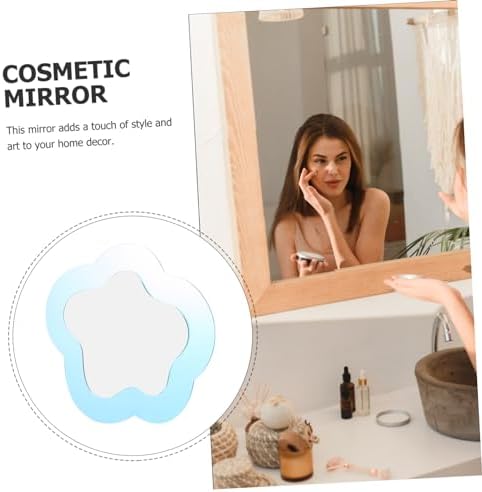 Pink Wavy Cloud Shape Wall Mirror Decor