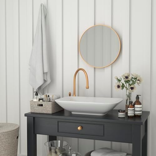 Flash Furniture Julianne 20 Gold Circle Wall Mirror 1