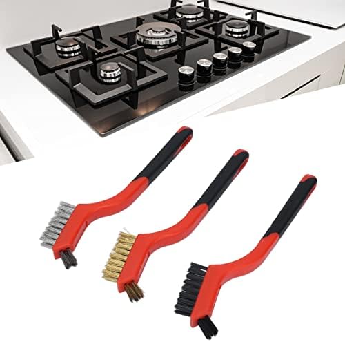 Kitchen Cleaning Scrub Brush Set with Curved Handle