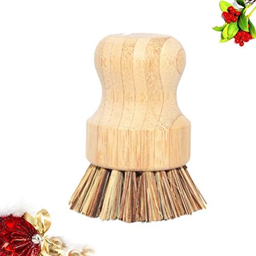 Cabilock Bamboo Wok Brush for Kitchen Cleaning
