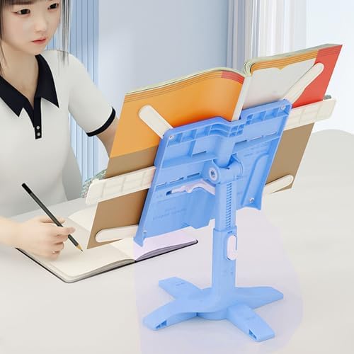 Adjustable Height Folding Book Stand for Kids