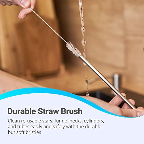 Andalus Brands 5-Piece Long Bottle Brush Set for Bottles Straws Lids