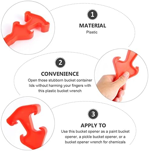 PRETYZOOM Gallon Barrel Lid Lifter Tool Set of 6