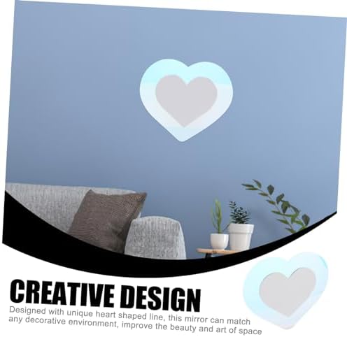 Vaguelly Heart Shaped Wall Mirror Decor