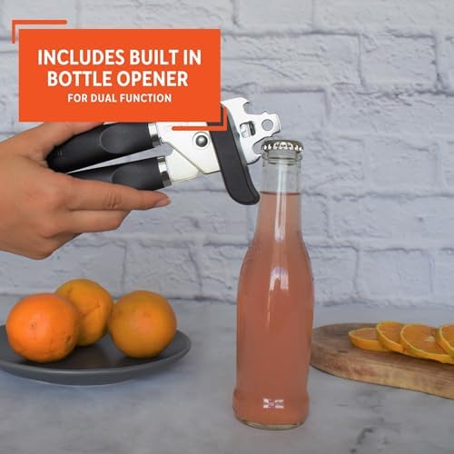 Imusa USA Manual Chef Can Opener Black