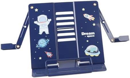 GOWENIC Book Stand with Cute Astronaut Pattern