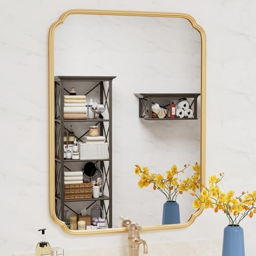 Ferytange 30x40 Brushed Gold Wall Mirror